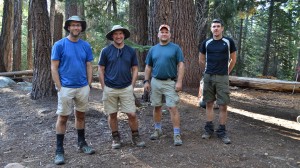 The four guys I camped with