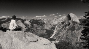 Gazing out to Half Dome