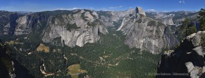 The vast panoramic view from Glacier Point