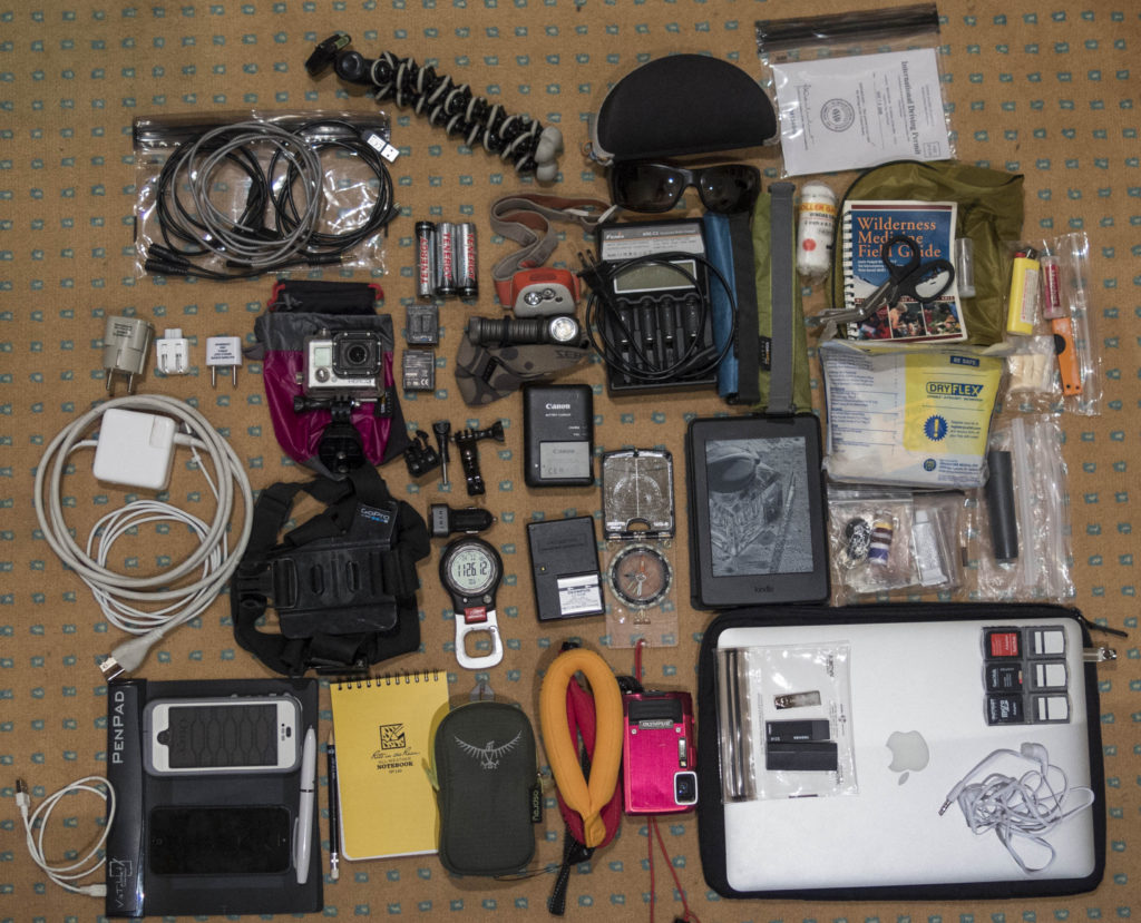 Electronics and other miscellaneous gear.