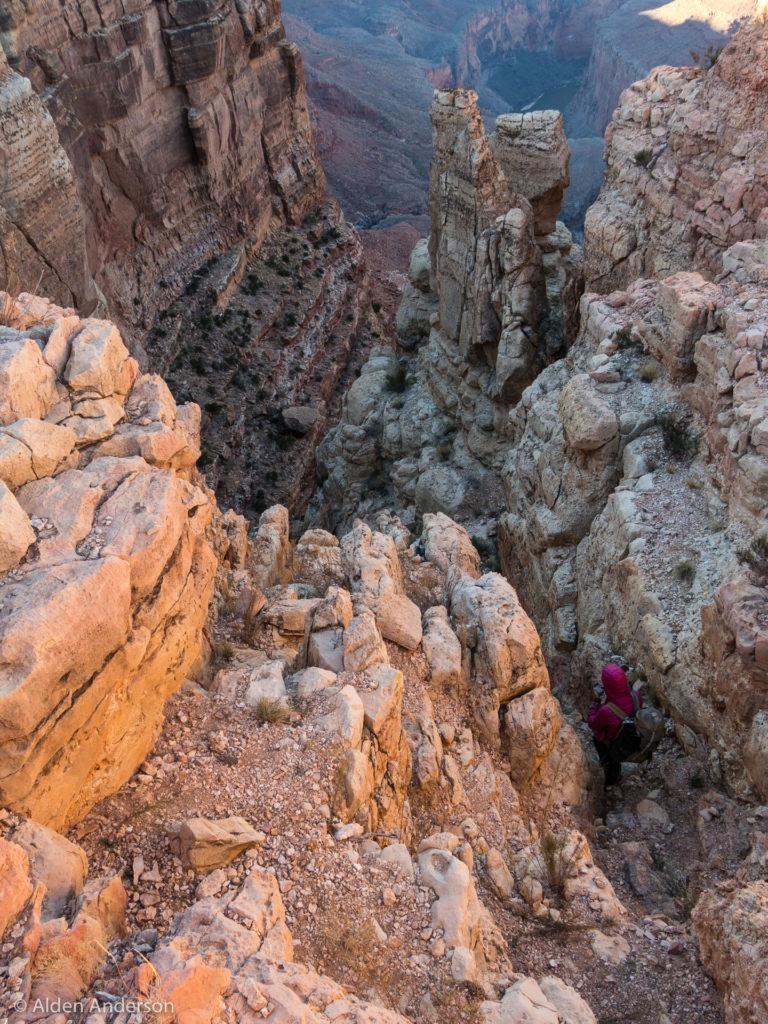 Looking down the Eminence Break Fault into Grand Canyon