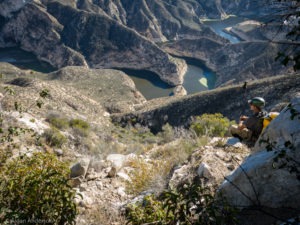 Looking down into Big Tujunga