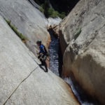 Dave approaching the re-direct bolt. Shaver Cut
