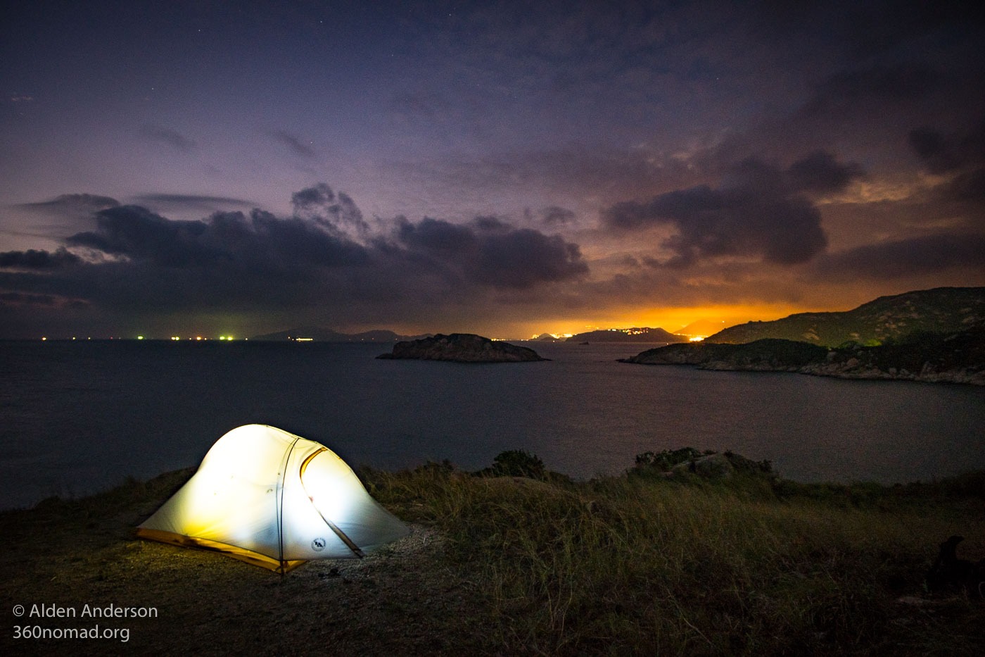 Camping on Po Toi island