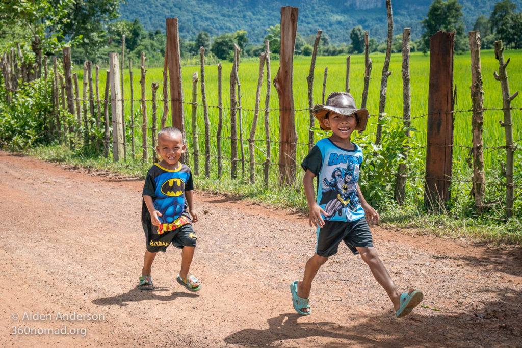 Laos Children Thakhek Loop