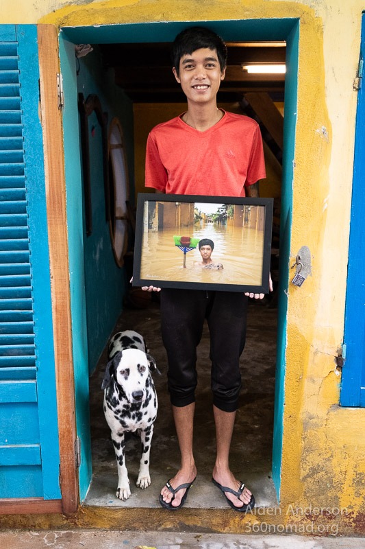 Binh and his dog Hoi An