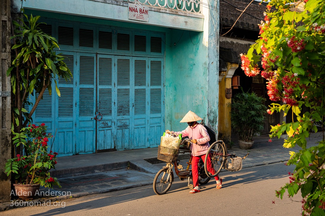 Colors of Hoi An 3 Blue Building Photography Alden Anderson