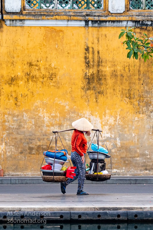 Don Ganh Hoi An Yellow Wall Reflection