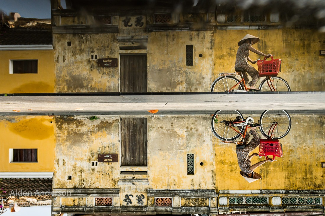 Hoi An Yellow Wall Reflection