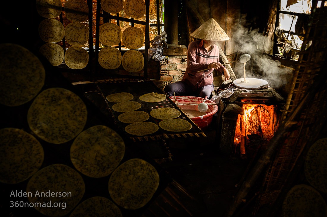 Ly, Making Banh Trang, Hoi An, Vietnam