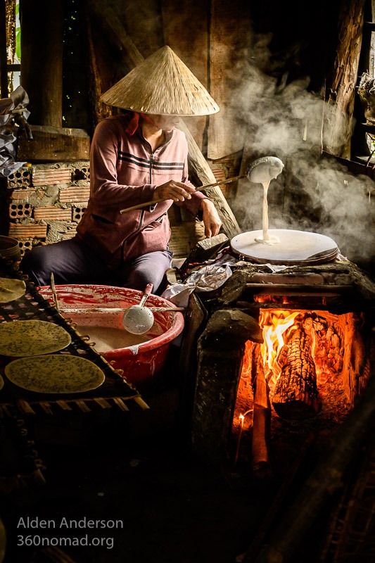 Ly, Making Banh Trang, Hoi An, Vietnam