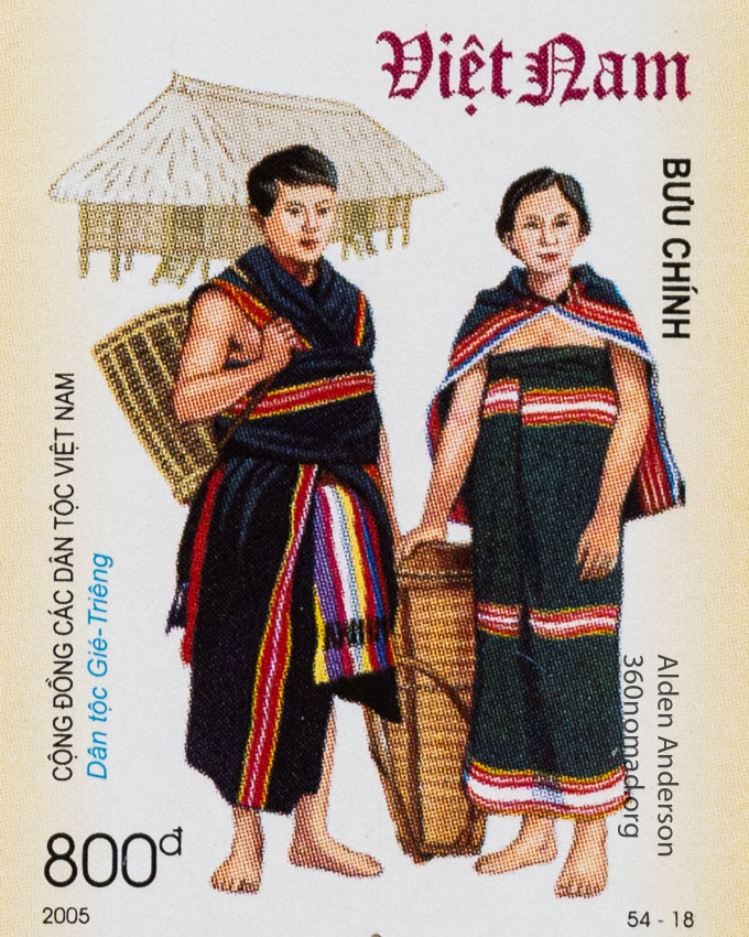 GieTrieng_Ethnic_Group_Vietnam_Stamp