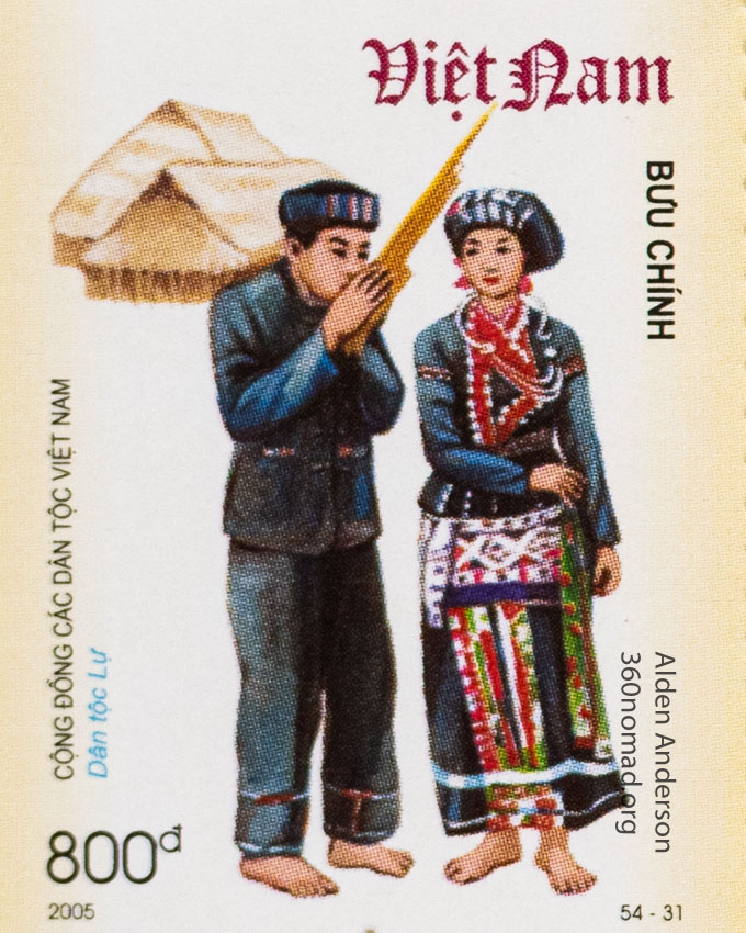 Lu_Ethnic_Group_Vietnam_Stamp