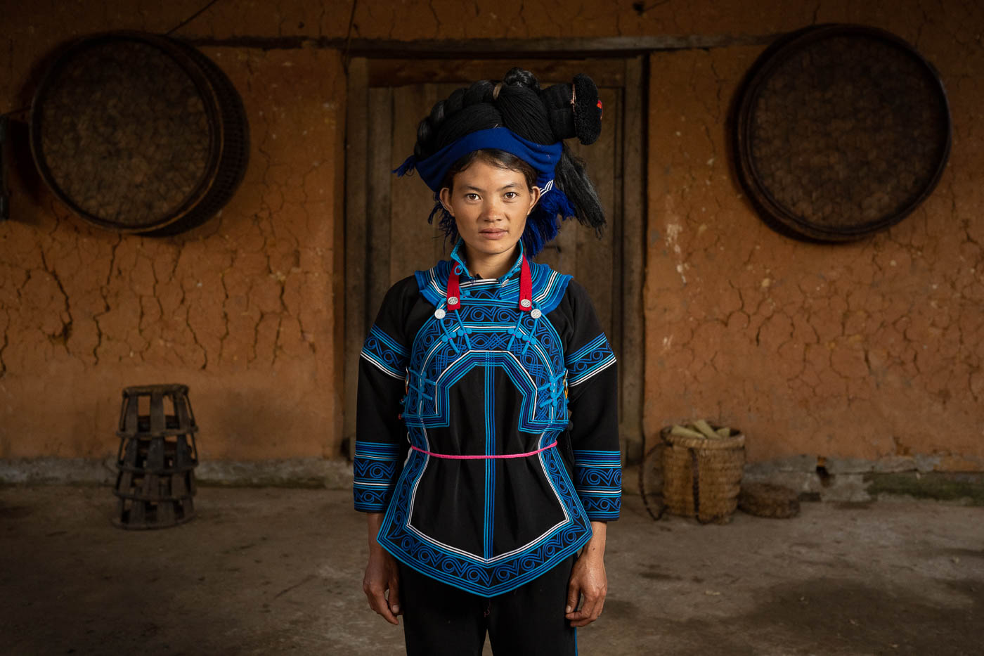 Woman from the Black Ha Nhi Ethnic Group in Vietnam